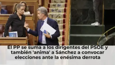 El PP se suma a los dirigentes del PSOE y también 'anima' a Sánchez a convocar elecciones ante la enésima derrota parlam