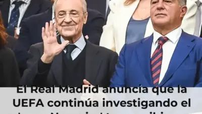 El Real Madrid anuncia que la UEFA continúa investigando el 'caso Negreira' tras recibir su denuncia