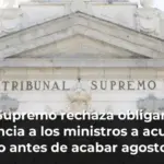 El Supremo rechaza obligar de urgencia a los ministros a acudir al Senado antes de acabar agosto como pedía el PP