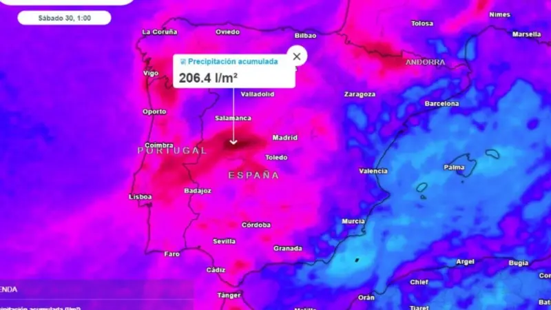 El tiempo da un vuelco en España: una masa de aire polar traerá un notable descenso de las temperaturas