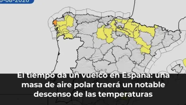 El tiempo da un vuelco en España: una masa de aire polar traerá un notable descenso de las temperaturas
