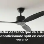 El ventilador de techo que va a sustituir al aire acondicionado split en casa este verano