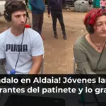 ¡Escándalo en Aldaia! Jóvenes lanzan a migrantes del patinete y lo graban