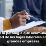 Esta es la patología que acumula casi la mitad de las bajas laborales en las grandes empresas