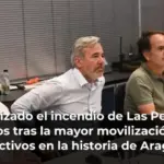 Estabilizado el incendio de Las Peñas de Riglos tras la mayor movilización de efectivos en la historia de Aragón