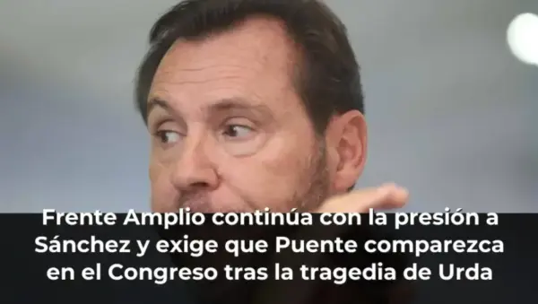 Frente Amplio continúa con la presión a Sánchez y exige que Puente comparezca en el Congreso tras la tragedia de Urda