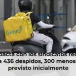 Glovo pacta con los sindicatos reducir el ERE a 436 despidos, 300 menos de lo previsto inicialmente