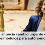 Hacienda anuncia cambio urgente en límites de módulos para autónomos