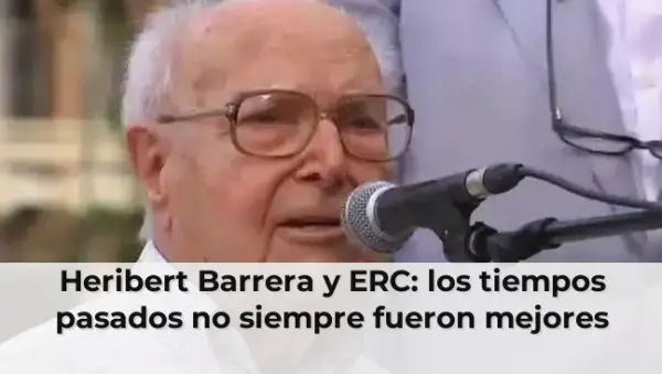 Heribert Barrera y ERC: los tiempos pasados no siempre fueron mejores
