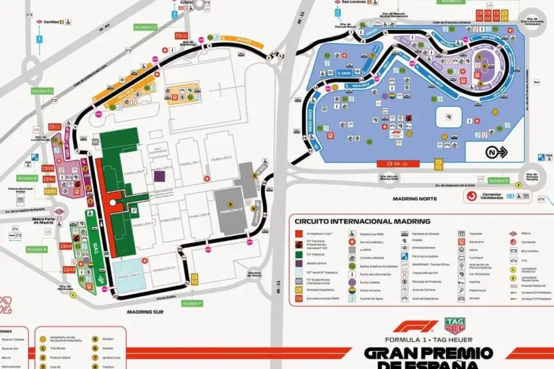 Horario F1 GP de España en Madrid 2026: carrera, clasificación, cortes de tráfico y cómo llegar a Madring