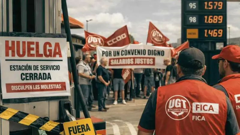 Huelga en gasolineras en pleno puente de mayo: paros convocados en toda España por el conflicto del convenio