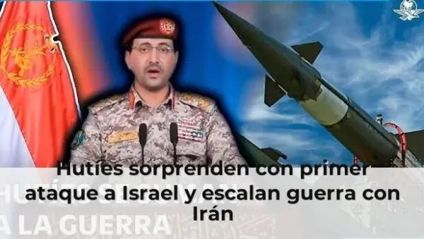 Hutíes lanzan misil contra Israel