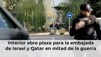 Interior abre plaza para la embajada de Israel y Qatar en mitad de la guerra