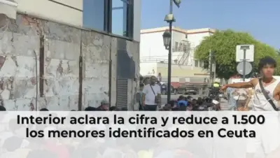 Interior aclara la cifra y reduce a 1.500 los menores identificados en Ceuta