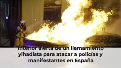 Interior alerta de un llamamiento yihadista para atacar a policías y manifestantes en España