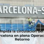 Interrumpida la circulación del AVE de Barcelona en plena Operación Retorno