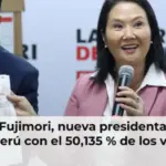Keiko Fujimori, nueva presidenta electa de Perú con el 50,135 % de los votos