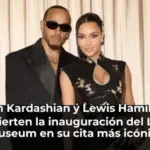 Kim Kardashian y Lewis Hamilton convierten la inauguración del Lucas Museum en su cita más icónica