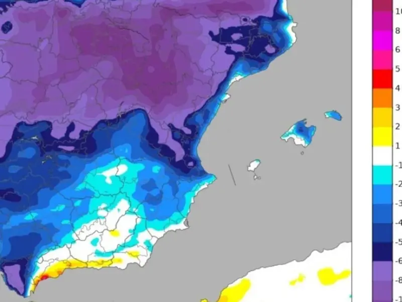 La AEMET avisa del cambio brusco del tiempo: fuertes lluvias y bajada de temperaturas este fin de semana