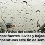 La AEMET avisa del cambio brusco del tiempo: fuertes lluvias y bajada de temperaturas este fin de semana
