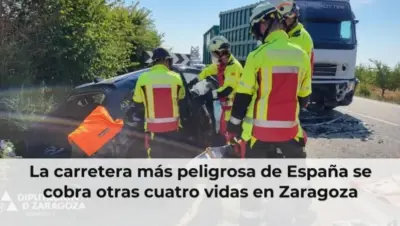 La carretera más peligrosa de España se cobra otras cuatro vidas en Zaragoza