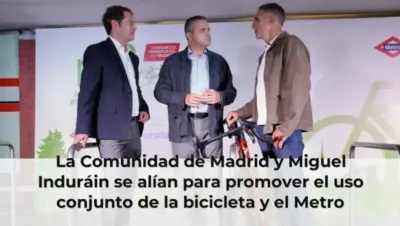 La Comunidad de Madrid y Miguel Induráin se alían para promover el uso conjunto de la bicicleta y el Metro