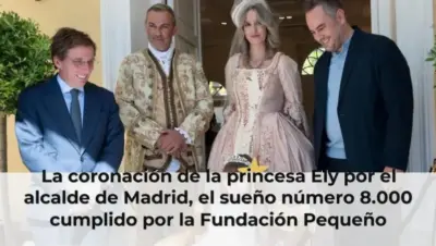 La coronación de la princesa Ely por el alcalde de Madrid, el sueño número 8.000 cumplido por la Fundación Pequeño Deseo