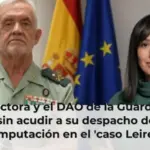 La directora y el DAO de la Guardia Civil llevan sin acudir a su despacho desde su imputación en el 'caso Leire'