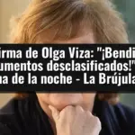 La firma de Olga Viza: 