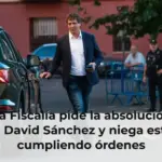 La Fiscalía pide la absolución de David Sánchez y niega estar cumpliendo órdenes jerárquicas