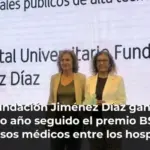 La Fundación Jiménez Díaz gana por cuarto año seguido el premio BSH en procesos médicos entre los hospitales públicos de alta tecnología