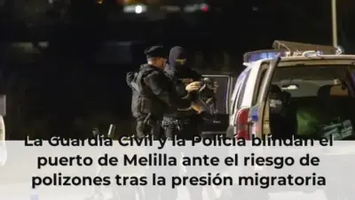 La Guardia Civil y la Policía blindan el puerto de Melilla ante el riesgo de polizones tras la presión migratoria