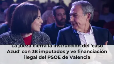La jueza cierra la instruccion del 'caso Azud' con 38 imputados y ve financiación ilegal del PSOE de Valencia