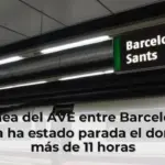 La línea del AVE entre Barcelona y Girona ha estado parada el domingo más de 11 horas