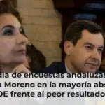 La media de encuestas andaluzas deja a Juanma Moreno en la mayoría absoluta y al PSOE frente al peor resultado de su historia
