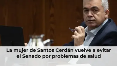La mujer de Santos Cerdán vuelve a evitar el Senado por problemas de salud