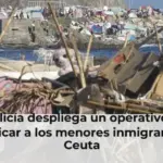 La Policía despliega un operativo para identificar a los menores inmigrantes en Ceuta