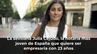 La sevillana Julia Cejudo, la notaria más joven de España que quiere ser empresaria con 23 años