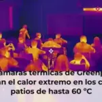 Las cámaras térmicas de Greenpeace destapan el calor extremo en los colegios: patios de hasta 60 ºC