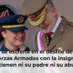 Leonor se estrena en el desfile del Día de las Fuerzas Armadas con la insignia que no tienen ni su padre ni su abuelo