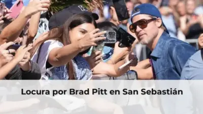 Locura por Brad Pitt en San Sebastián