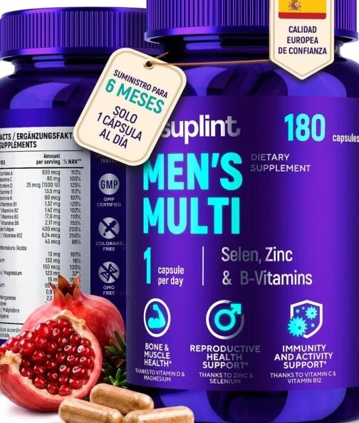 Los 10 mejores multivitamínicos para hombre, salud vitalidad y bienestar en 2026