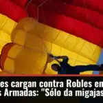 Los militares cargan contra Robles en el Día de las Fuerzas Armadas: