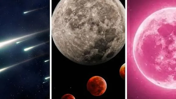 Luna llena y lluvia de estrellas en abril 2026