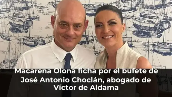 Macarena Olona ficha por el bufete de José Antonio Choclán, abogado de Víctor de Aldama