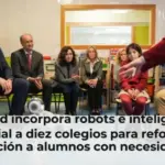 Madrid incorpora robots e inteligencia artificial a diez colegios para reforzar la atención a alumnos con necesidades especiales