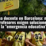 Marea docente en Barcelona: miles de profesores exigen soluciones ante la 
