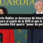Margarita Robles se desmarca de Interior y condecora al exjefe de la UCO al que la cúpula de la Guardia Civil quería 