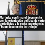 Marlaska confirma el documento con la orientación política de varios periodistas y le resta importancia: 