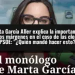 Marta García Aller explica la importancia de los márgenes en el caso de las cloacas del PSOE: 
